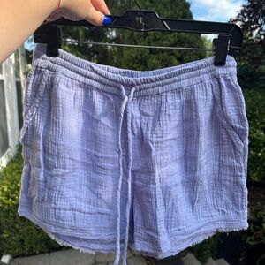 ANTHROPOLOGIE GAUZE BLUE SHORTS